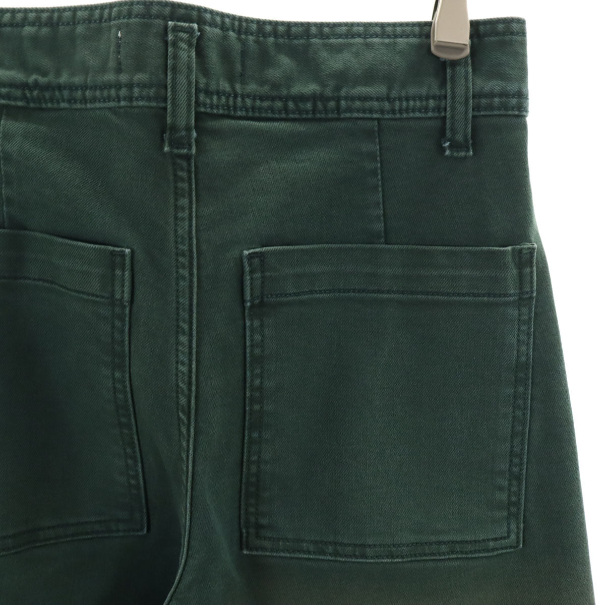 ZARA ザラ ハイウエスト ワイドパンツ 4 グリーン レディース