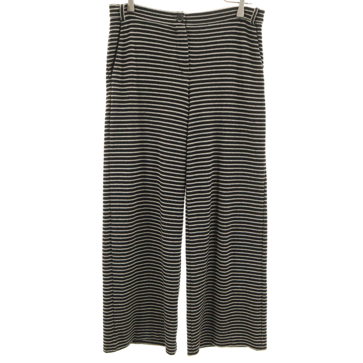MAX MARA Weekend マックスマーラウィークエンド ボーダー柄 ニット ワイドパンツ M ブラック レディース