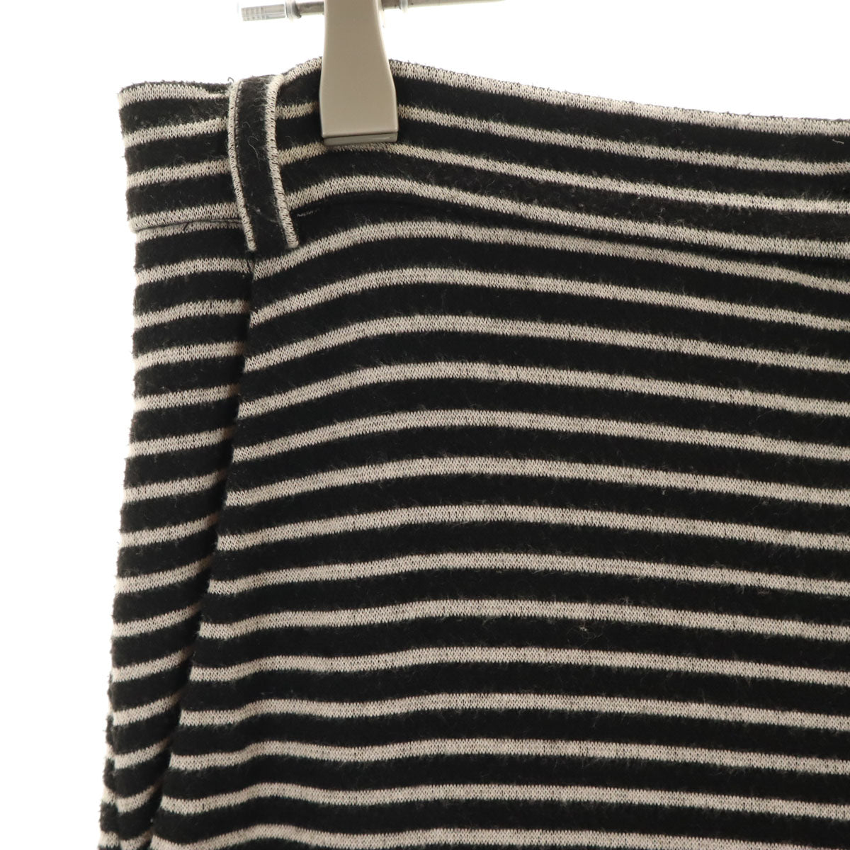 MAX MARA Weekend マックスマーラウィークエンド ボーダー柄 ニット ワイドパンツ M ブラック レディース