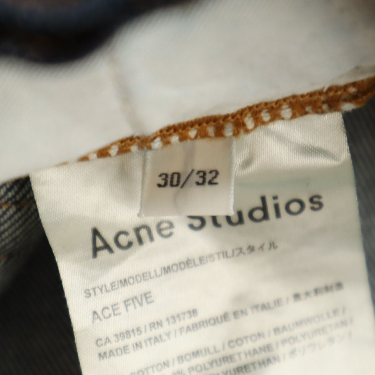 ACNE STUDIOS アクネストゥディオズ デニムパンツ W30 インディゴ ジーンズ メンズ