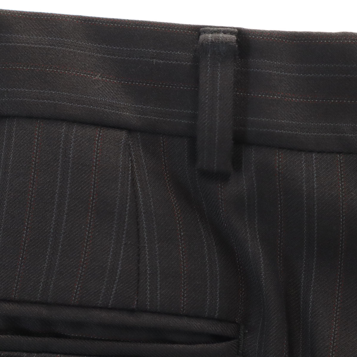 Paul Smith LONDON ポールスミスロンドン 日本製 ストライプ柄 スラックスパンツ S チャコールブラック メンズ
