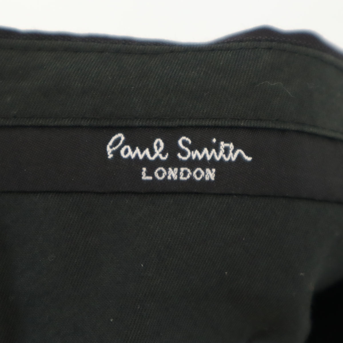 Paul Smith LONDON ポールスミスロンドン 日本製 ストライプ柄 スラックスパンツ S チャコールブラック メンズ