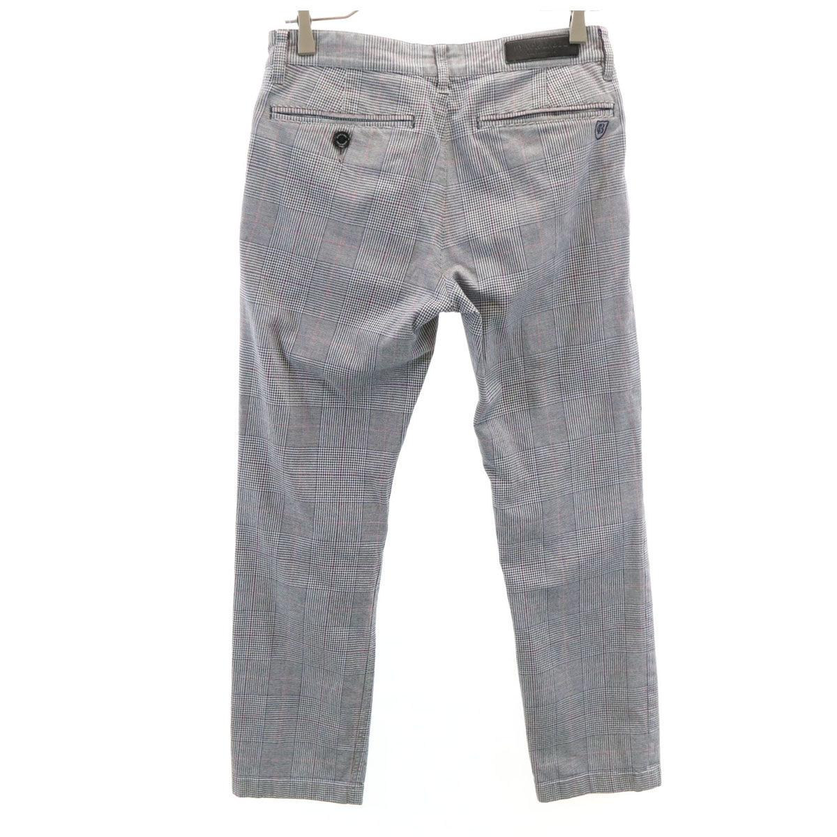 BLACK LABEL CRESTBRIDGE ブラックレーベルクレストブリッジ グレンチェック ロングパンツ 70 ホワイト メンズ