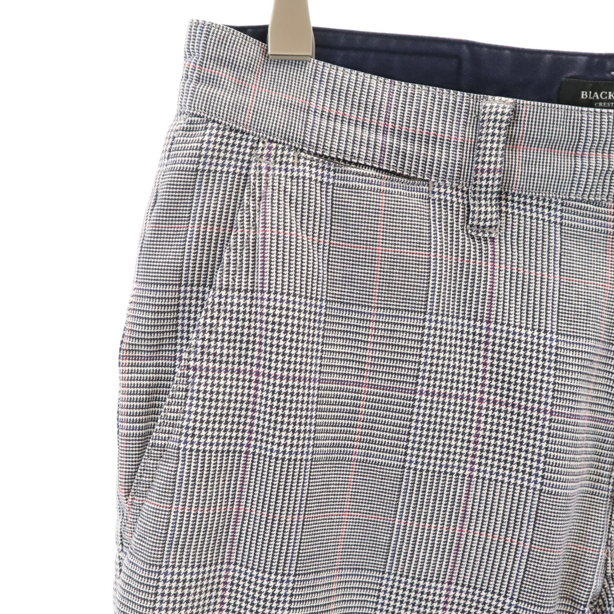 BLACK LABEL CRESTBRIDGE ブラックレーベルクレストブリッジ グレンチェック ロングパンツ 70 ホワイト メンズ