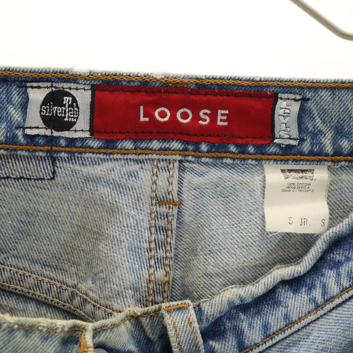 Levi's リーバイス 90s シルバータブ USA製 オールド ルーズ デニムパンツ S ブルー ジーンズ キッズ