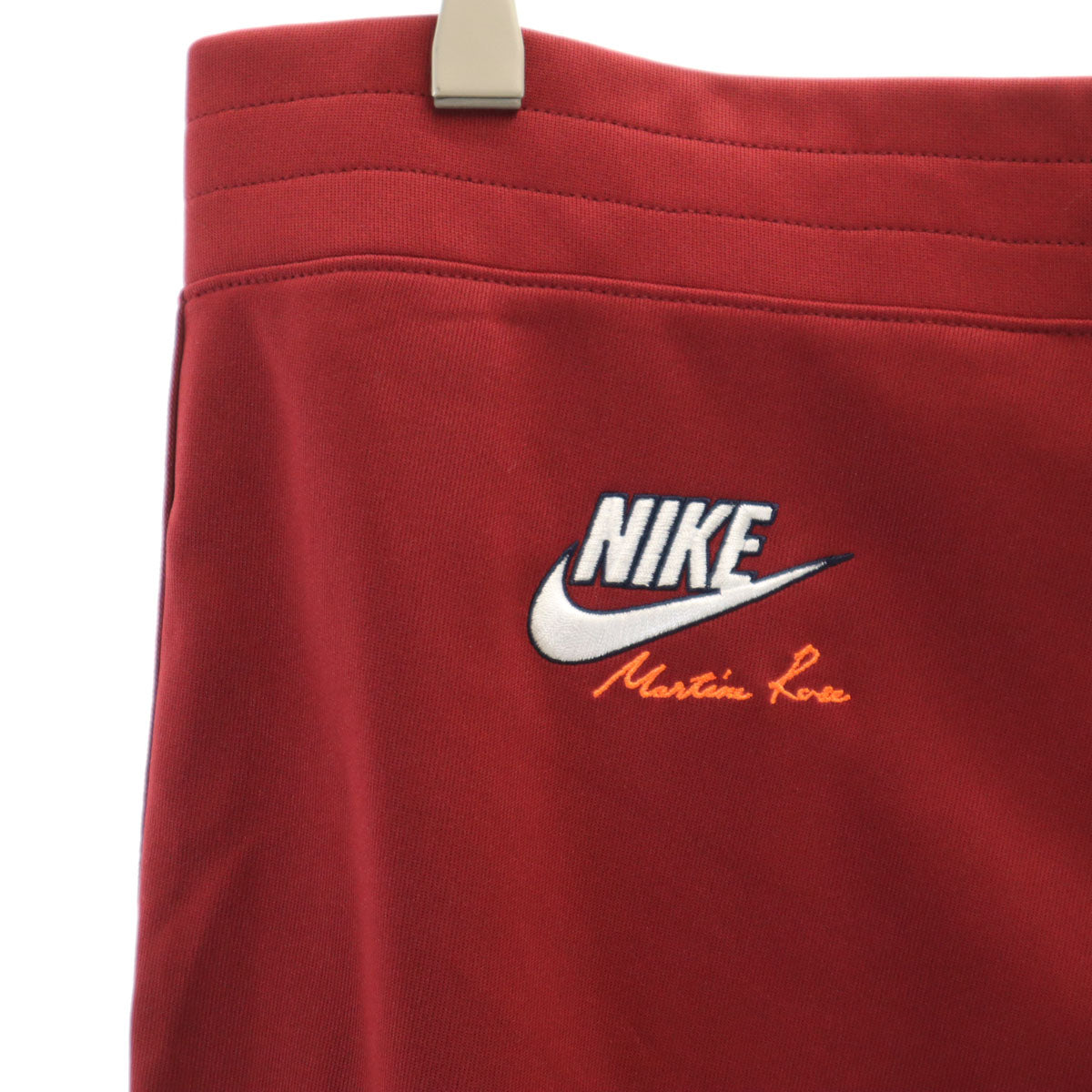 未使用 NIKE ナイキ MARTINE ROSE マーティンローズ コラボ トラックパンツ L レッド系 ジャージ メンズ