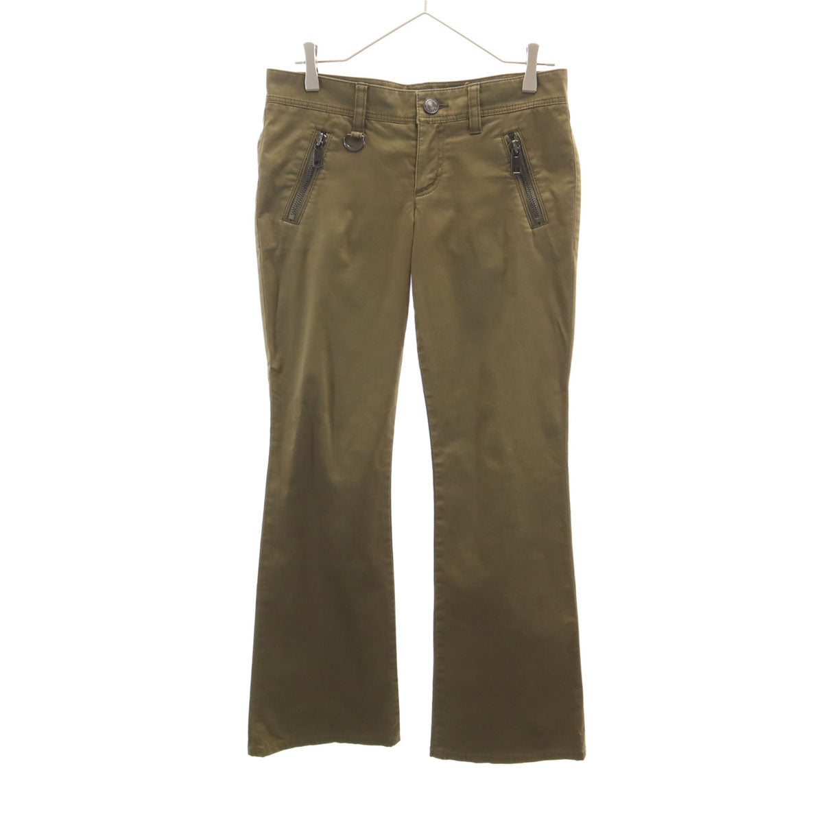 BURBERRY LONDON バーバリーロンドン ブーツカットパンツ 38 カーキブラウン 三陽商会 レディース