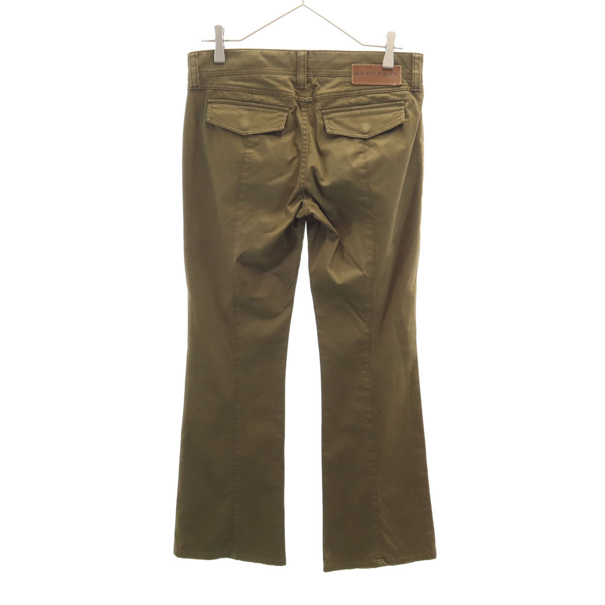 BURBERRY LONDON バーバリーロンドン ブーツカットパンツ 38 カーキブラウン 三陽商会 レディース