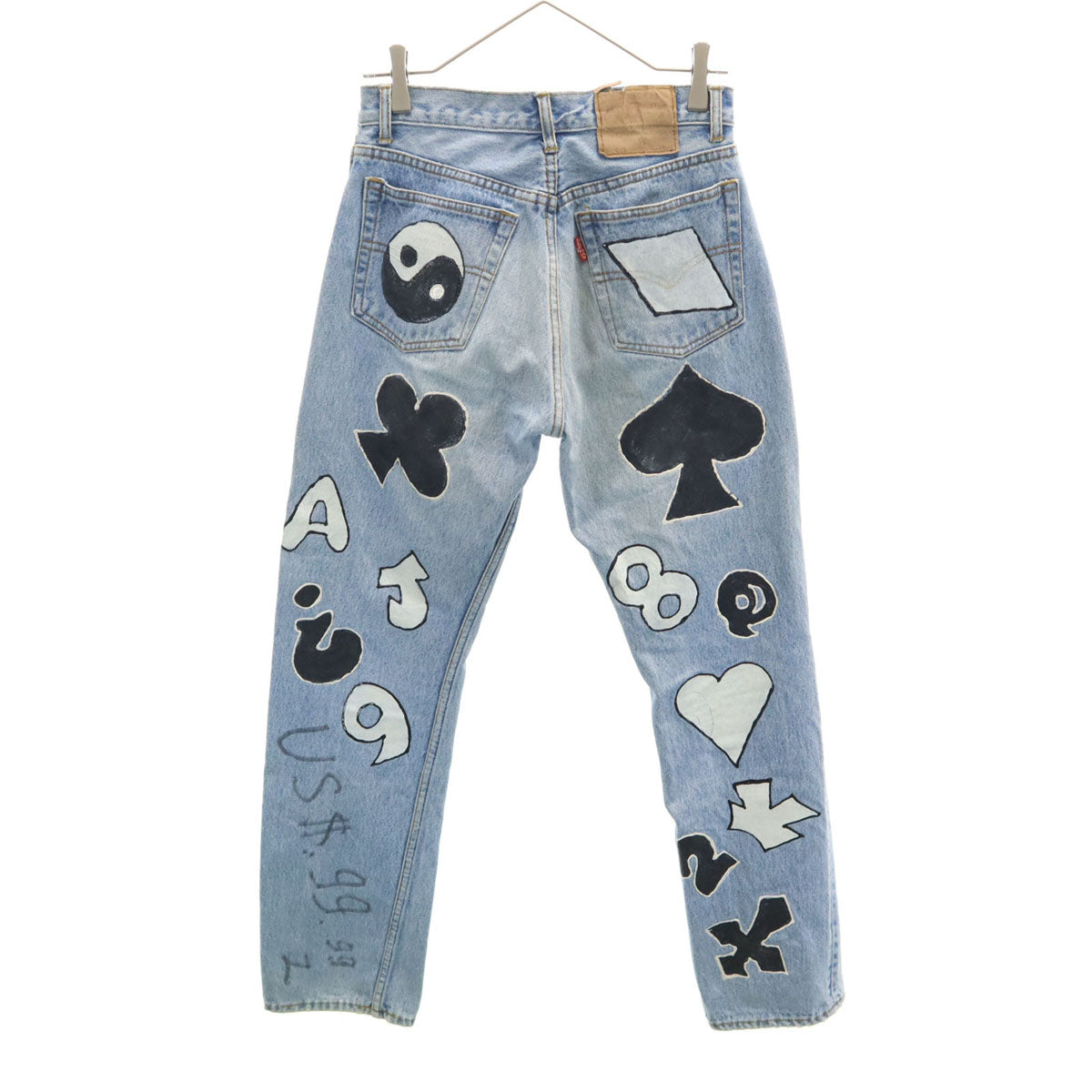 DEFRAY デニムパンツ W29 ブルー系 ボタンフライ レディース