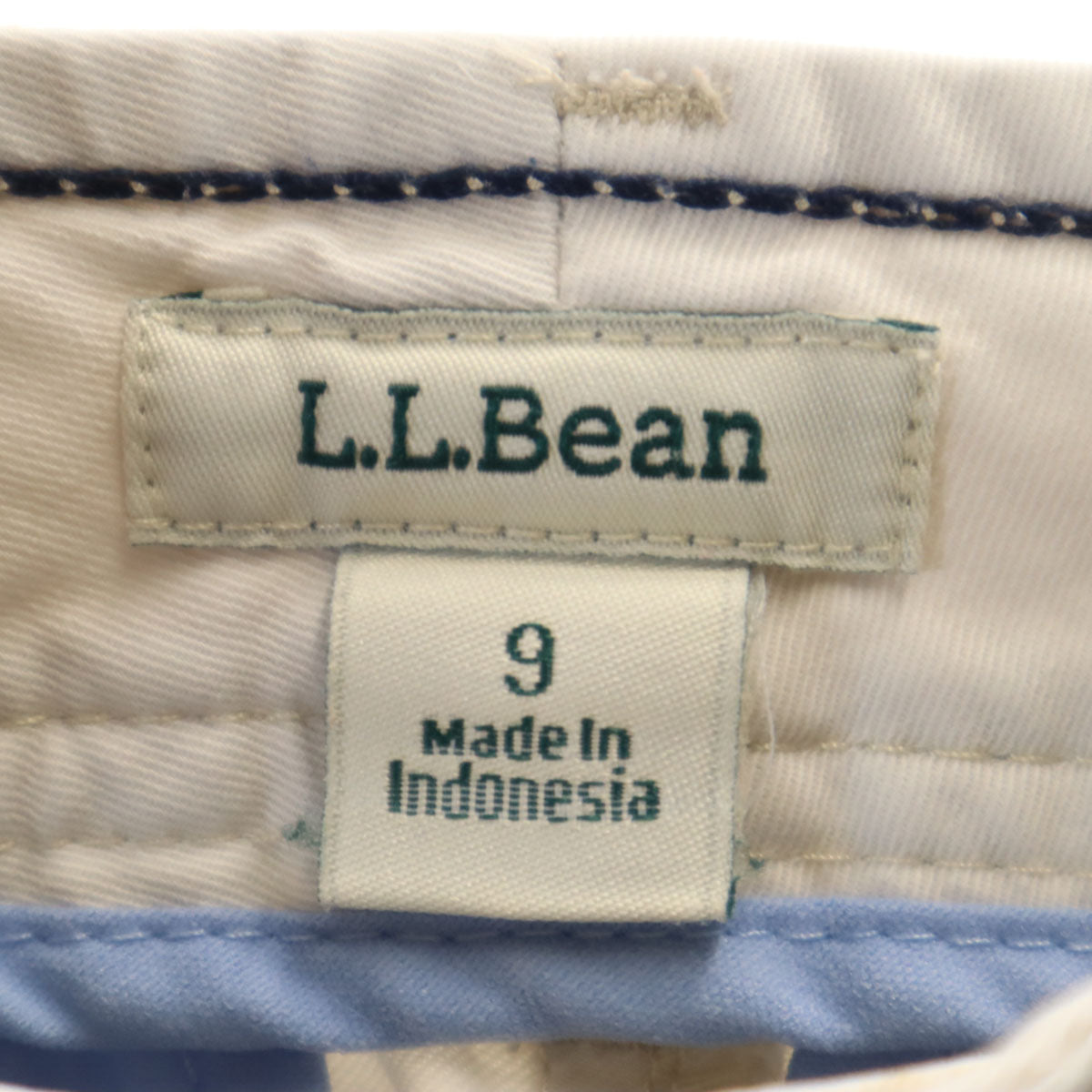 L.L.Bean エルエルビーン 八分丈 パンツ 9 オフホワイト系 アウトドア レディース