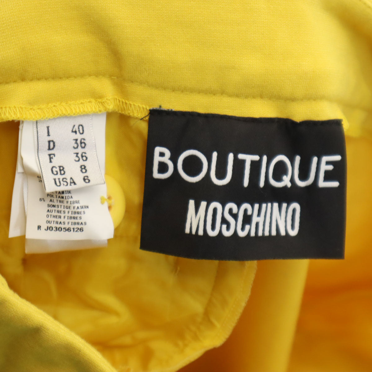 BOUTIQUE MOSCHINO ブティックモスキーノ パンツ 40 イエロー系 レディース
