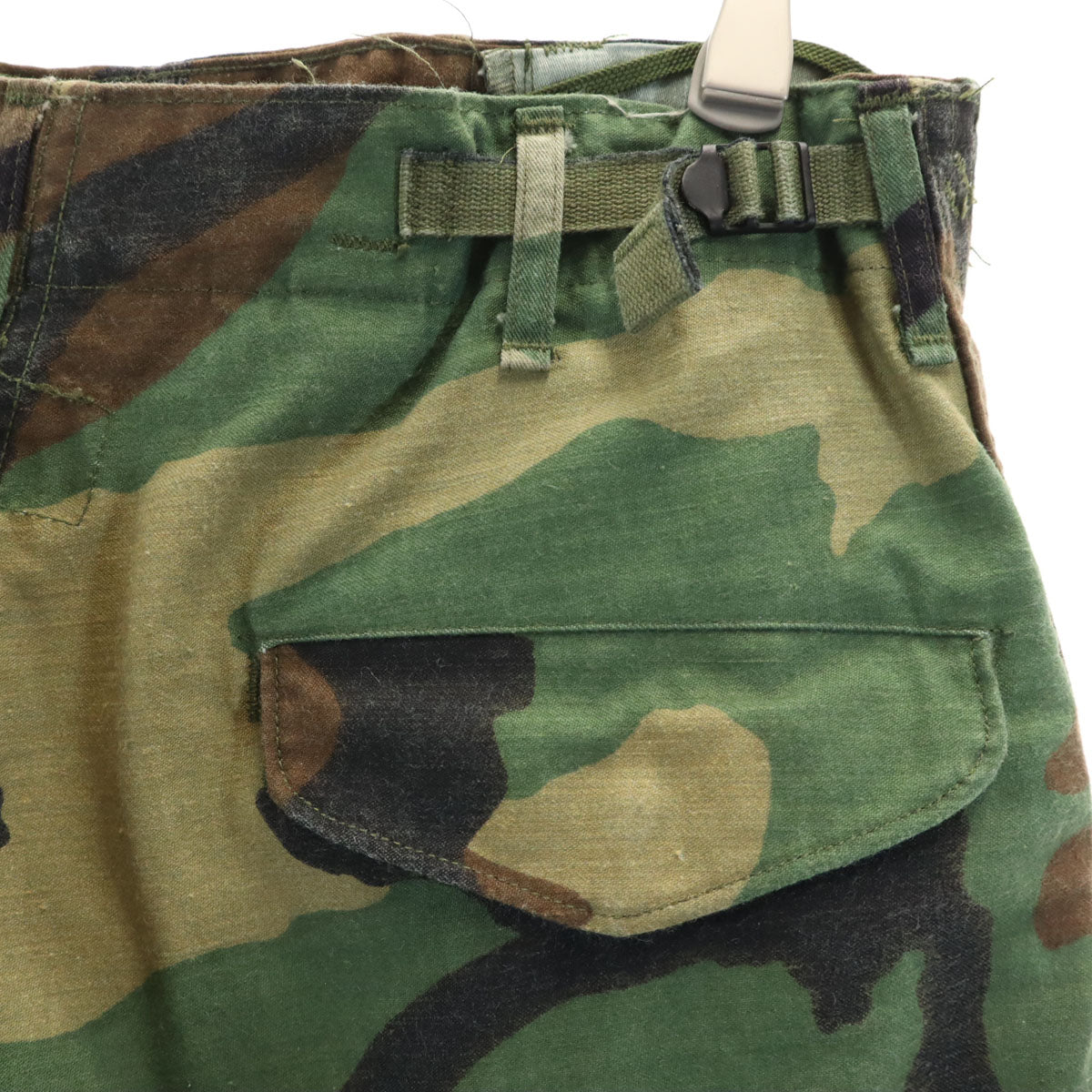 US ARMY アメリカ軍 80s ヴィンテージ DLA ウッドランドカモ カーゴパンツ S ブラウン 迷彩 ミリタリー メンズ