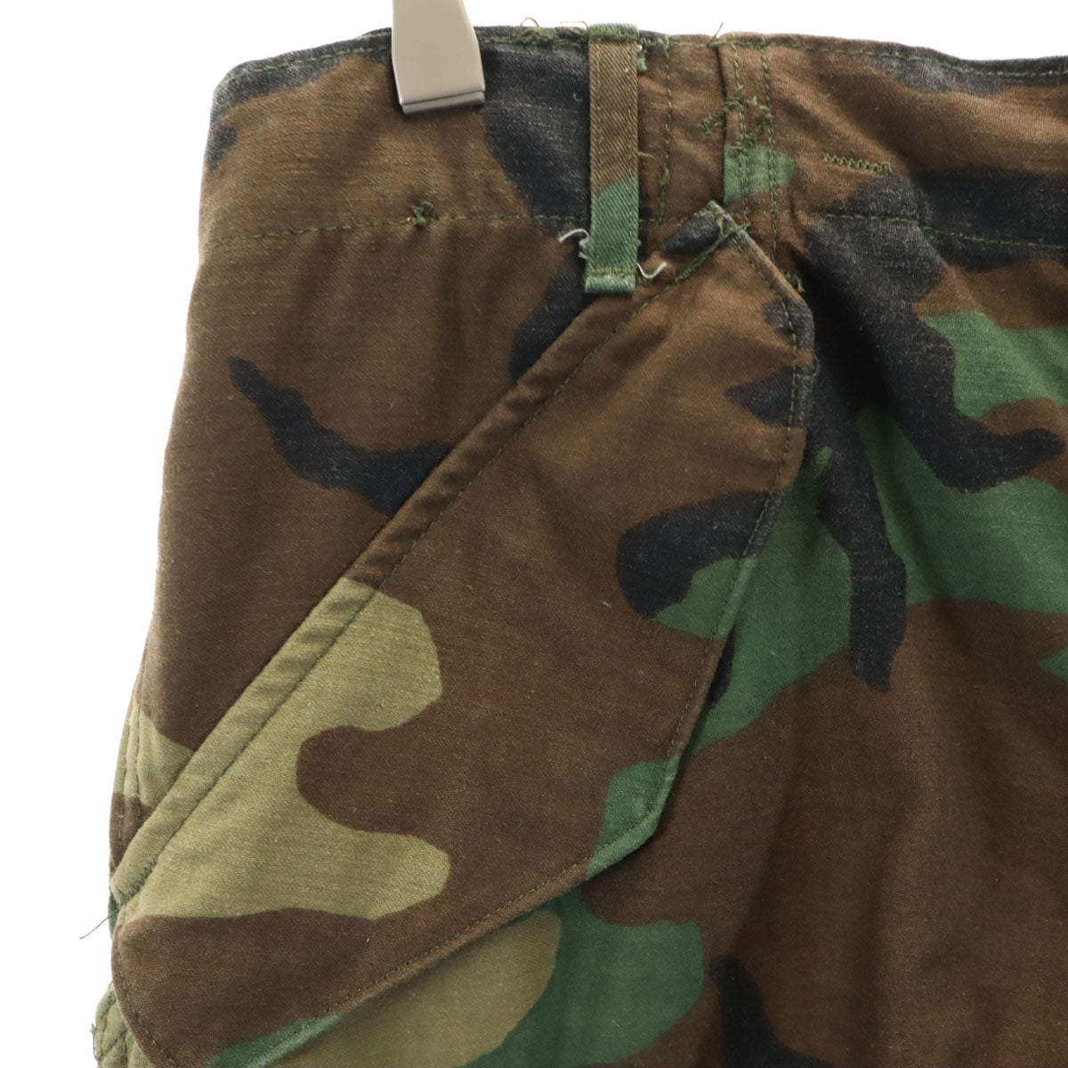 US ARMY アメリカ軍 80s ヴィンテージ DLA ウッドランドカモ カーゴパンツ S ブラウン 迷彩 ミリタリー メンズ