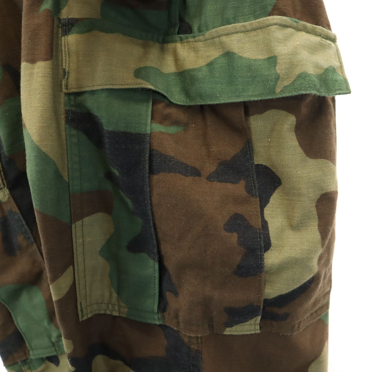 US ARMY アメリカ軍 80s ヴィンテージ DLA ウッドランドカモ カーゴパンツ S ブラウン 迷彩 ミリタリー メンズ