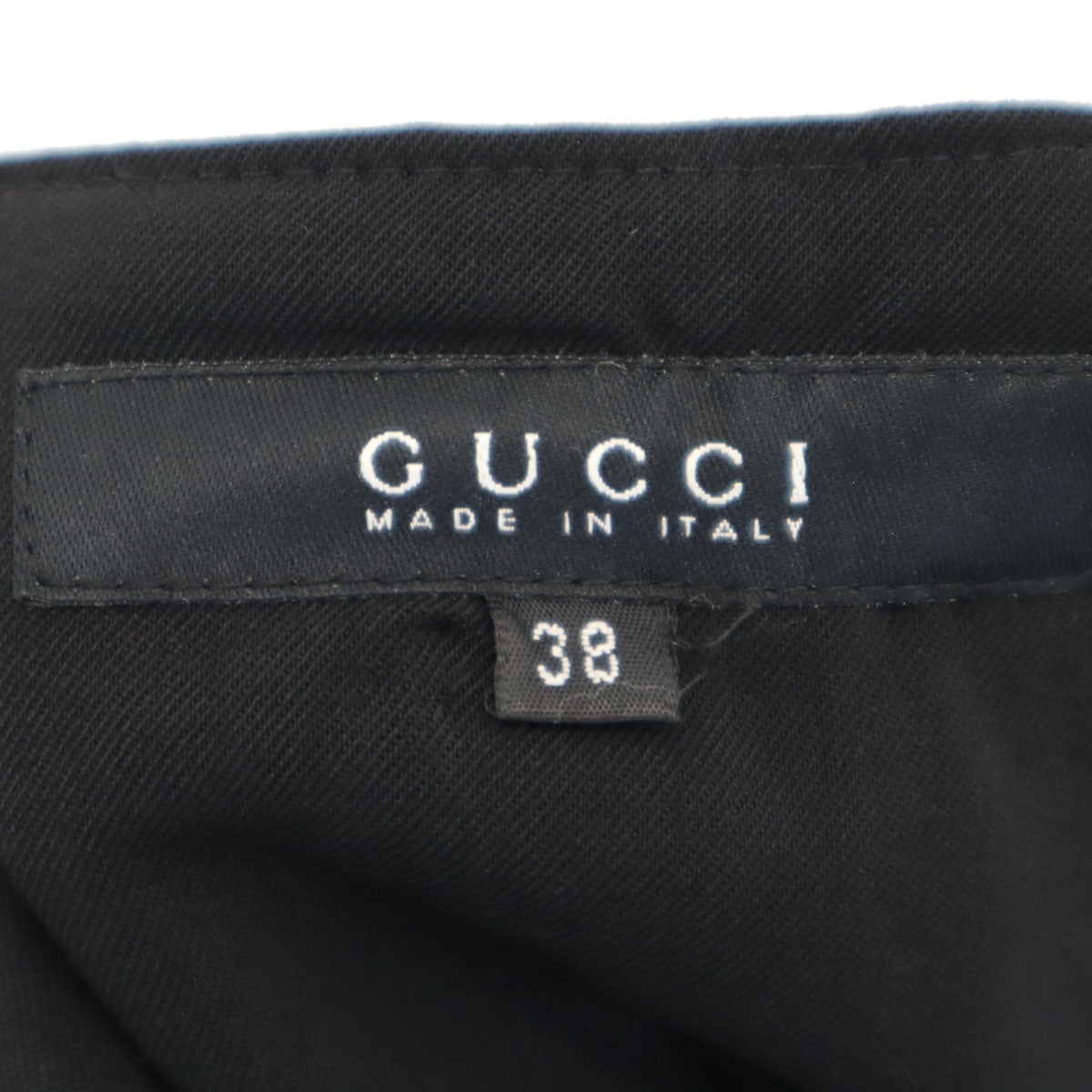 GUCCI グッチ イタリア製 ロングパンツ 38 ブラック レディース