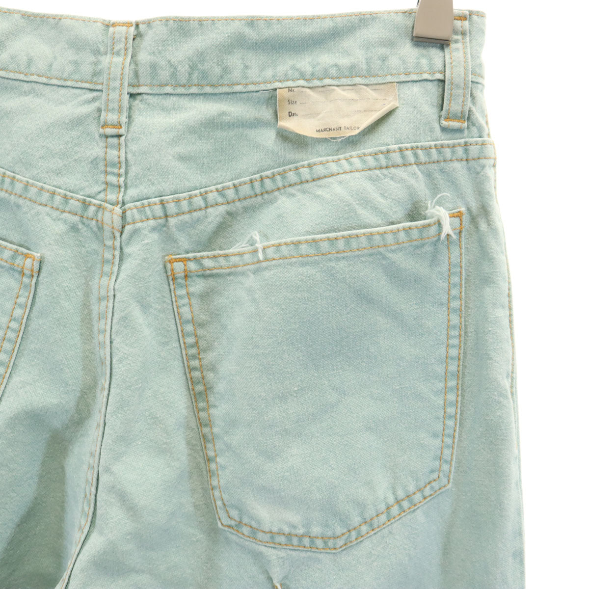 KAPITAL キャピタル 日本製 リネンブレンド ブーツカットパンツ W30 ミント系 レディース