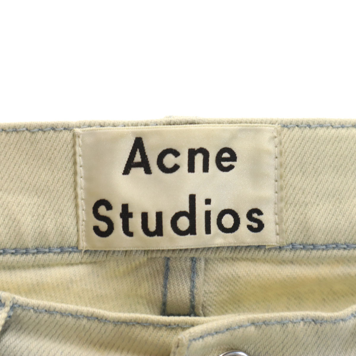 ACNE STUDIOS アクネストゥディオズ スリムデニムパンツ W29 アイボリー ジーンズ レディース