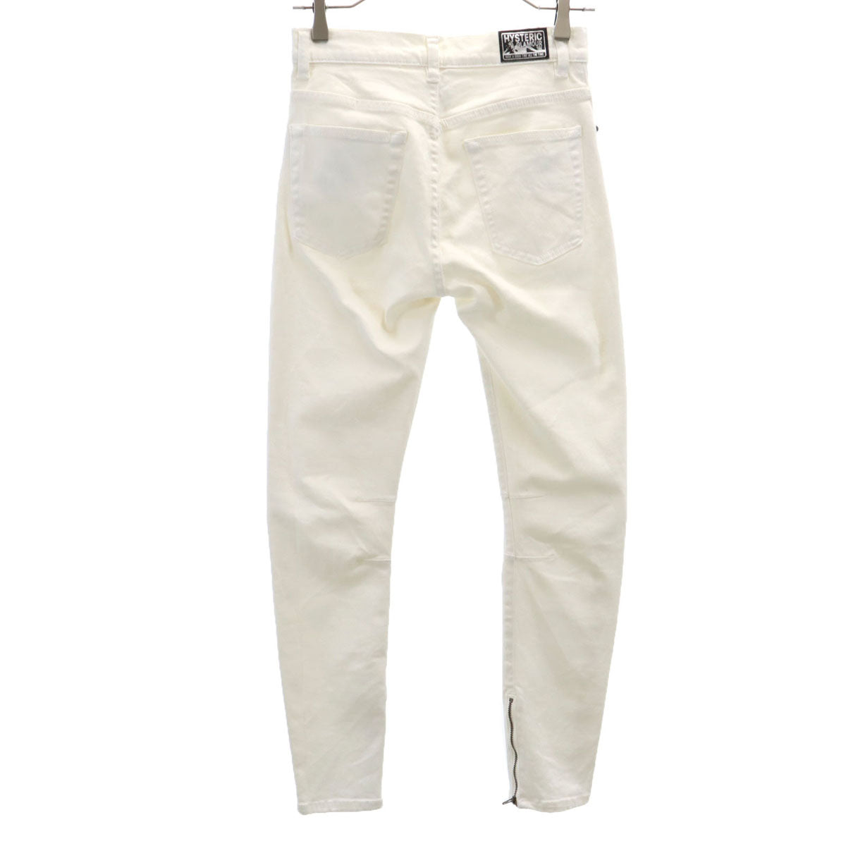 HYSTERIC GLAMOUR ヒステリックグラマー 日本製 スリムパンツ W25 アイボリー レディース