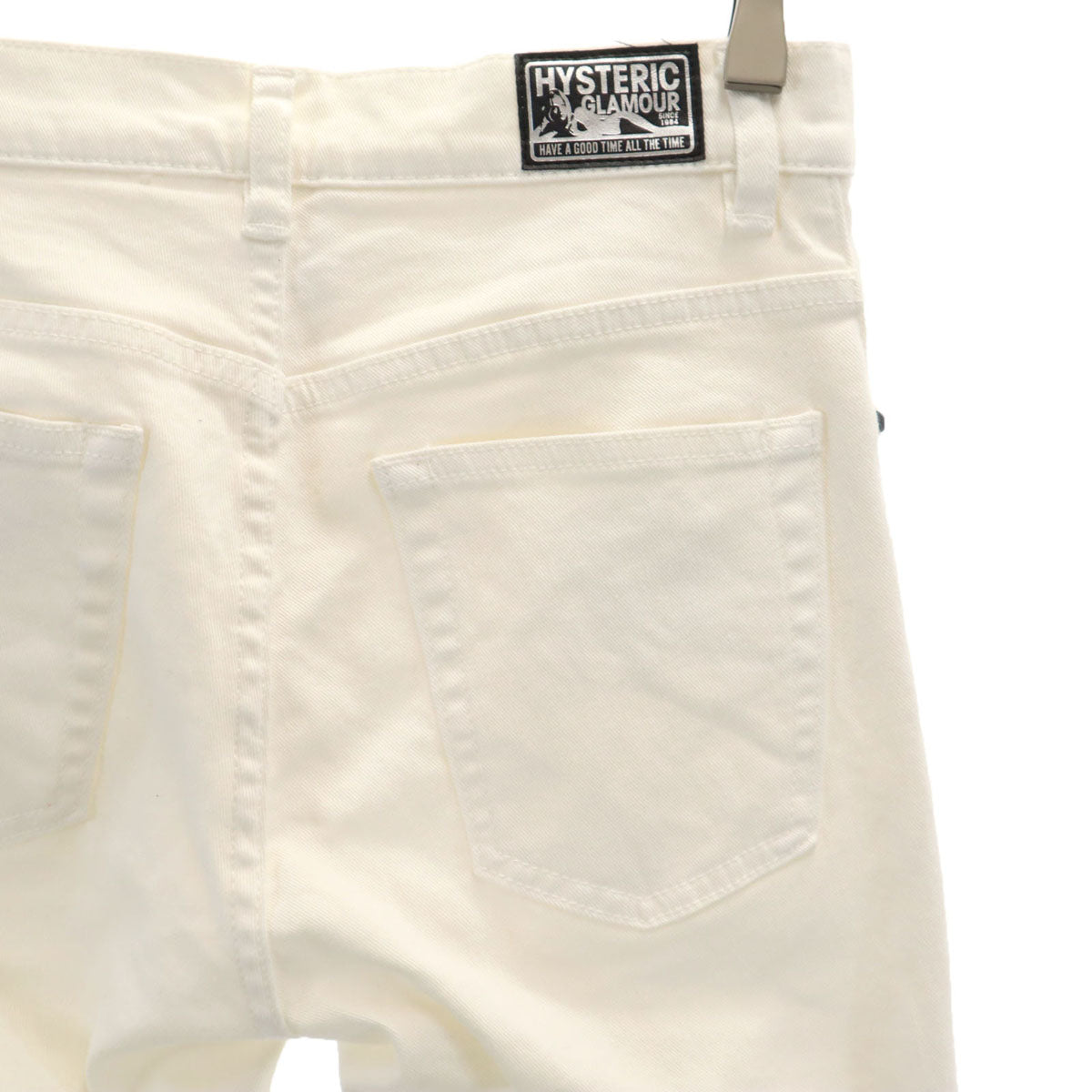 HYSTERIC GLAMOUR ヒステリックグラマー 日本製 スリムパンツ W25 アイボリー レディース