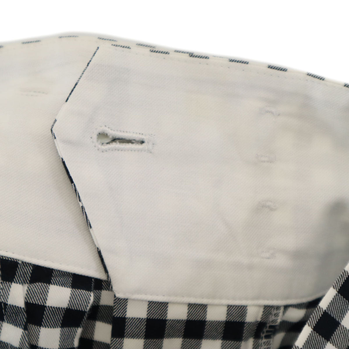 BLUE LABEL CRESTBRIDGE ブルーレーベルクレストブリッジ ギンガムチェック ハイウエスト ワイドパンツ 38 ブラック レディース