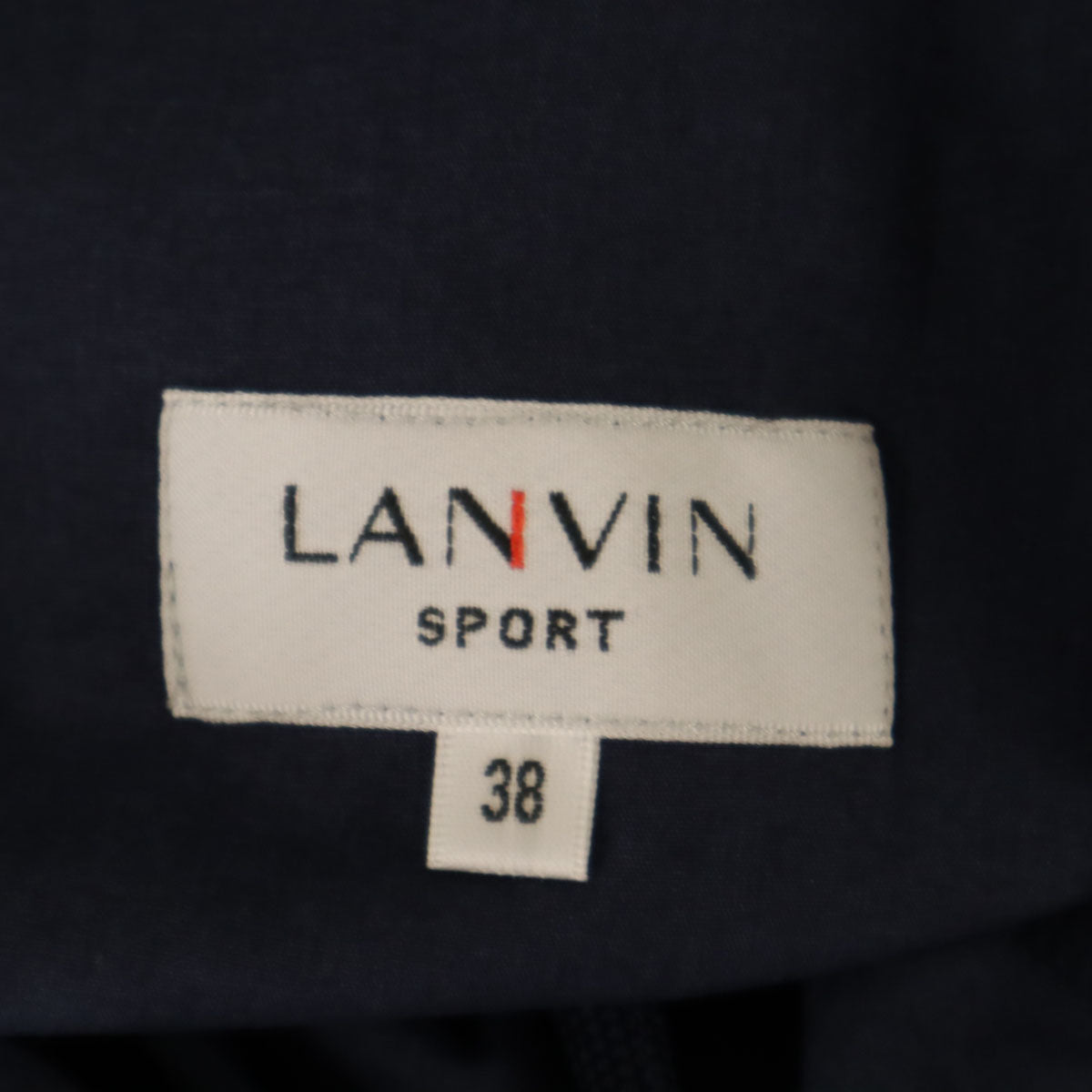 LANVIN SPORT ランバンスポール 日本製 イージーパンツ 38 ネイビー レディース