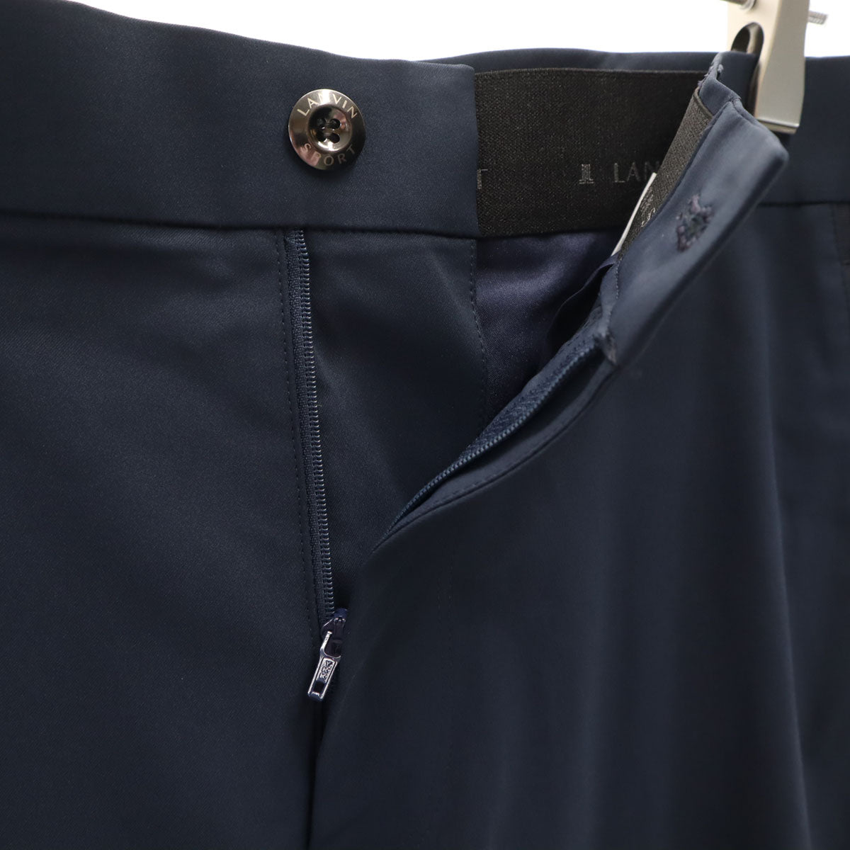 美品 LANVIN SPORT ランバンスポール 日本製 テーパードパンツ 79 ネイビー メンズ
