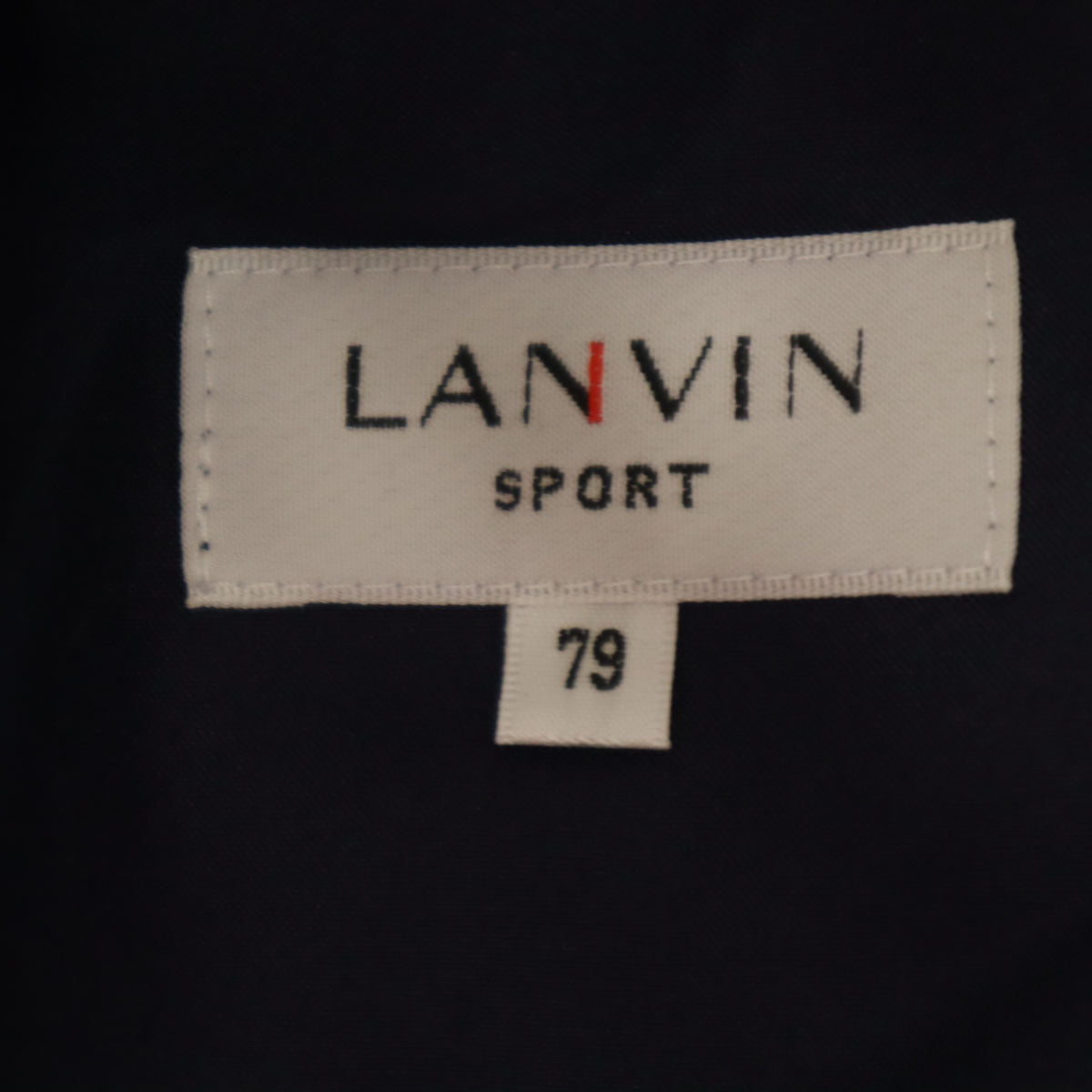 美品 LANVIN SPORT ランバンスポール 日本製 テーパードパンツ 79 ネイビー メンズ