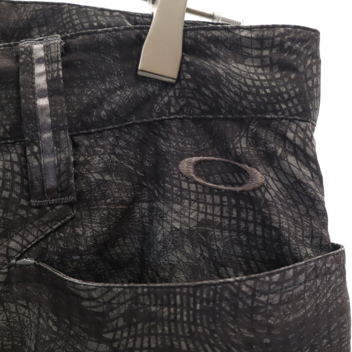 OAKLEY オークリー 総柄 パンツ W34 グレー メンズ