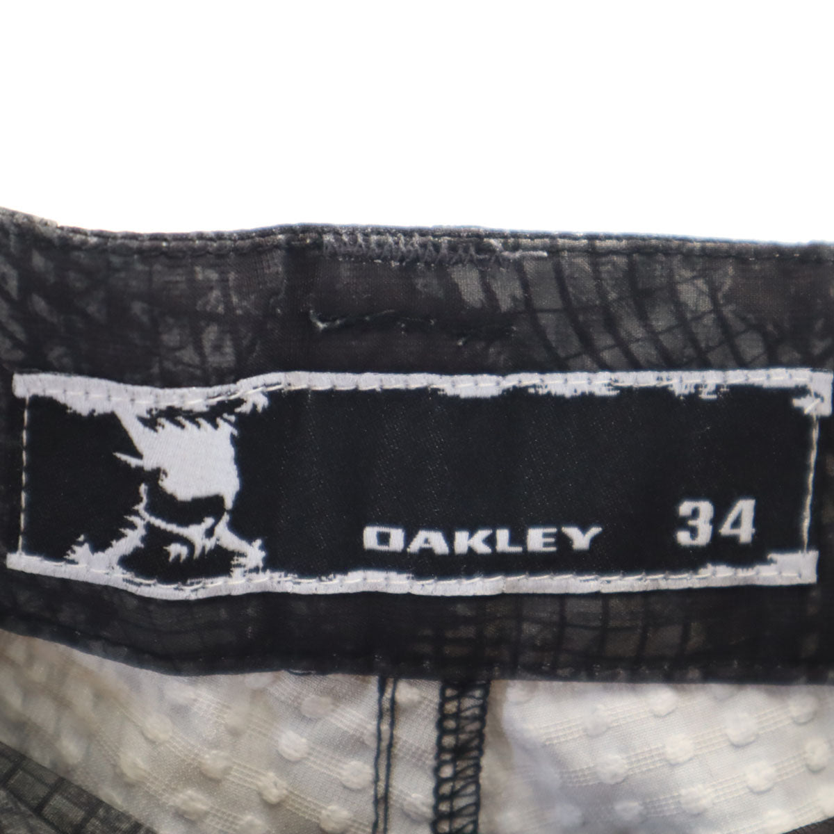 OAKLEY オークリー 総柄 パンツ W34 グレー メンズ