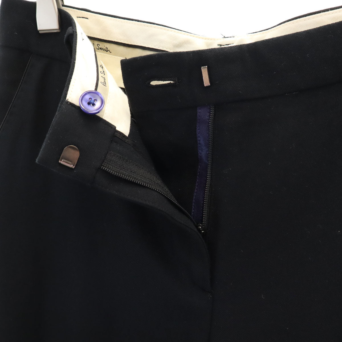 Paul Smith ポールスミス 日本製 スラックスパンツ 38 ブラック レディース
