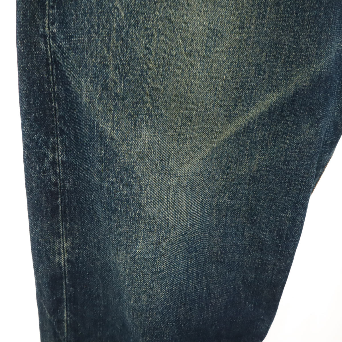 EVISU エヴィス 日本製 No.2 戎 カモメ ペイント デニムパンツ W32 ウォッシュブルー ジーンズ メンズ