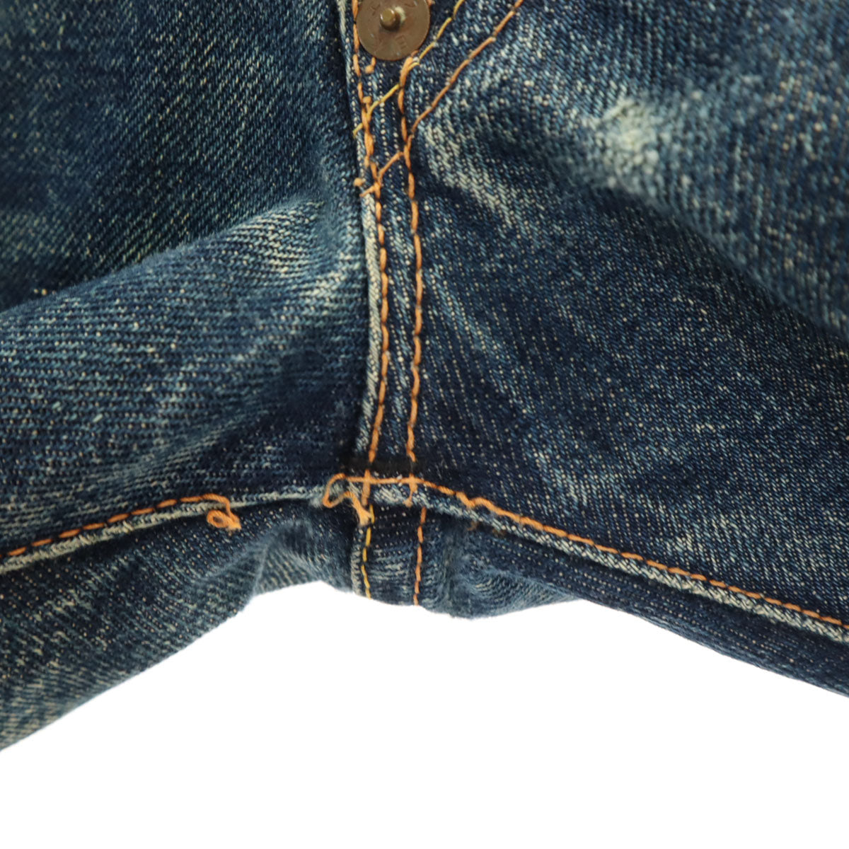EVISU エヴィス 日本製 No.2 戎 カモメ ペイント デニムパンツ W32 ウォッシュブルー ジーンズ メンズ