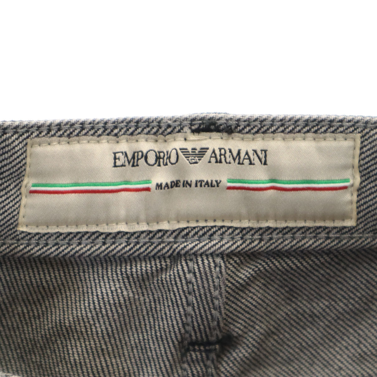 Emporio Armani エンポリオアルマーニ イタリア製 デニムパンツ W32 ブラック ジーンズ メンズ