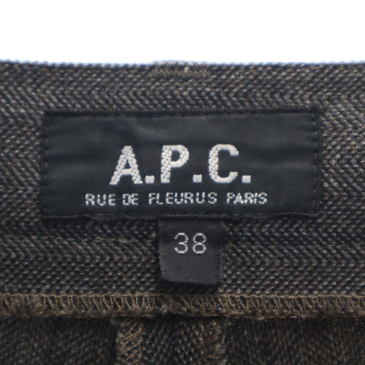 A.P.C. アーペーセー フランス製 スラックスパンツ 38 チャコールグレー レディース