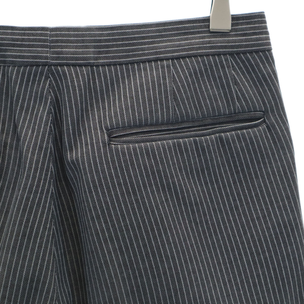 A.P.C. アーペーセー フランス製 ストライプ柄 ストレートパンツ XS チャコールグレー メンズ