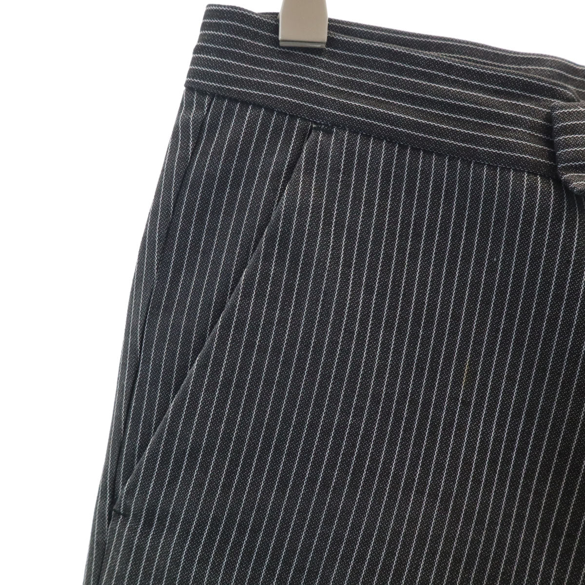 A.P.C. アーペーセー フランス製 ストライプ柄 ストレートパンツ XS チャコールグレー メンズ