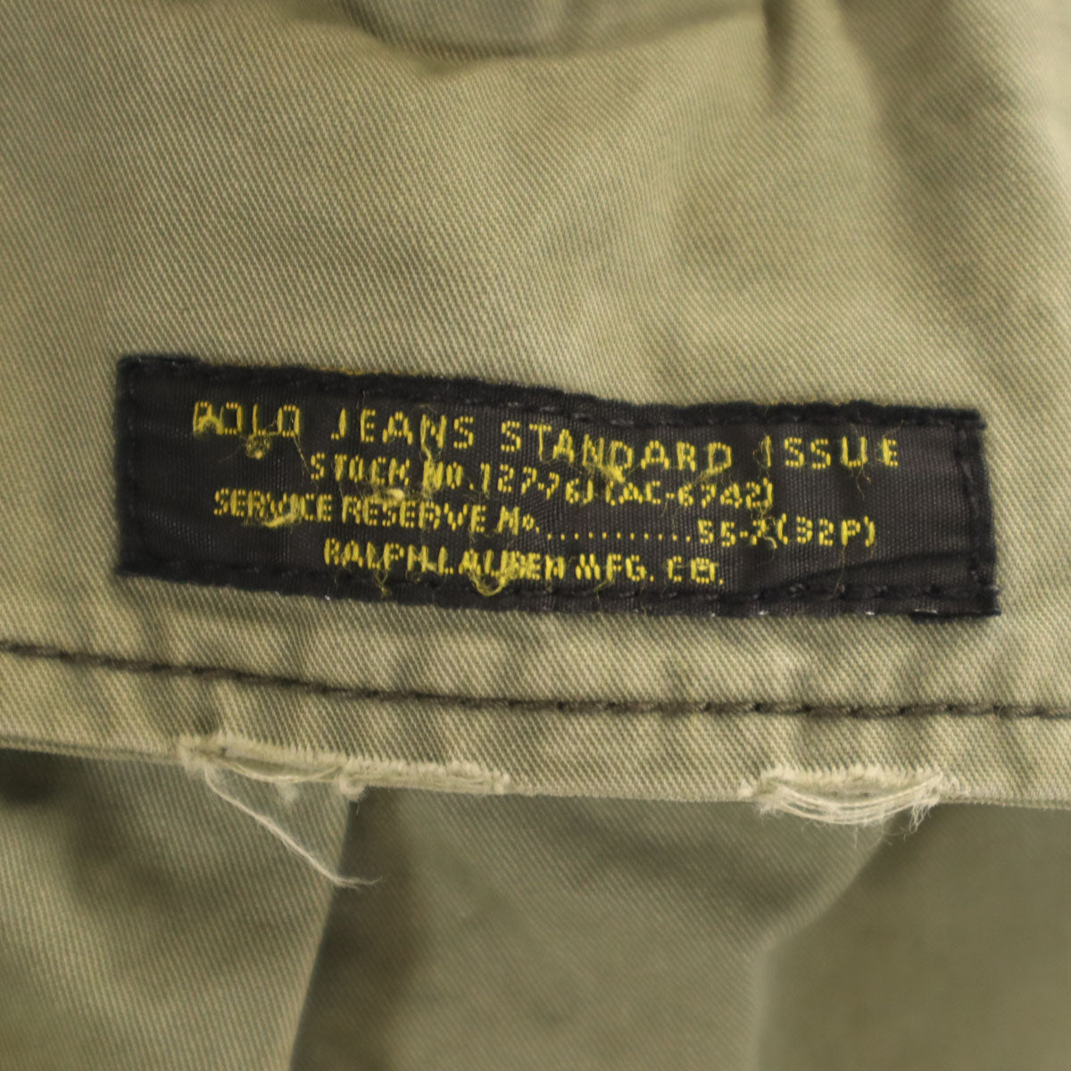 POLO JEANS Ralph Lauren ポロジーンズラルフローレン カーゴパンツ W34 オリーブ メンズ