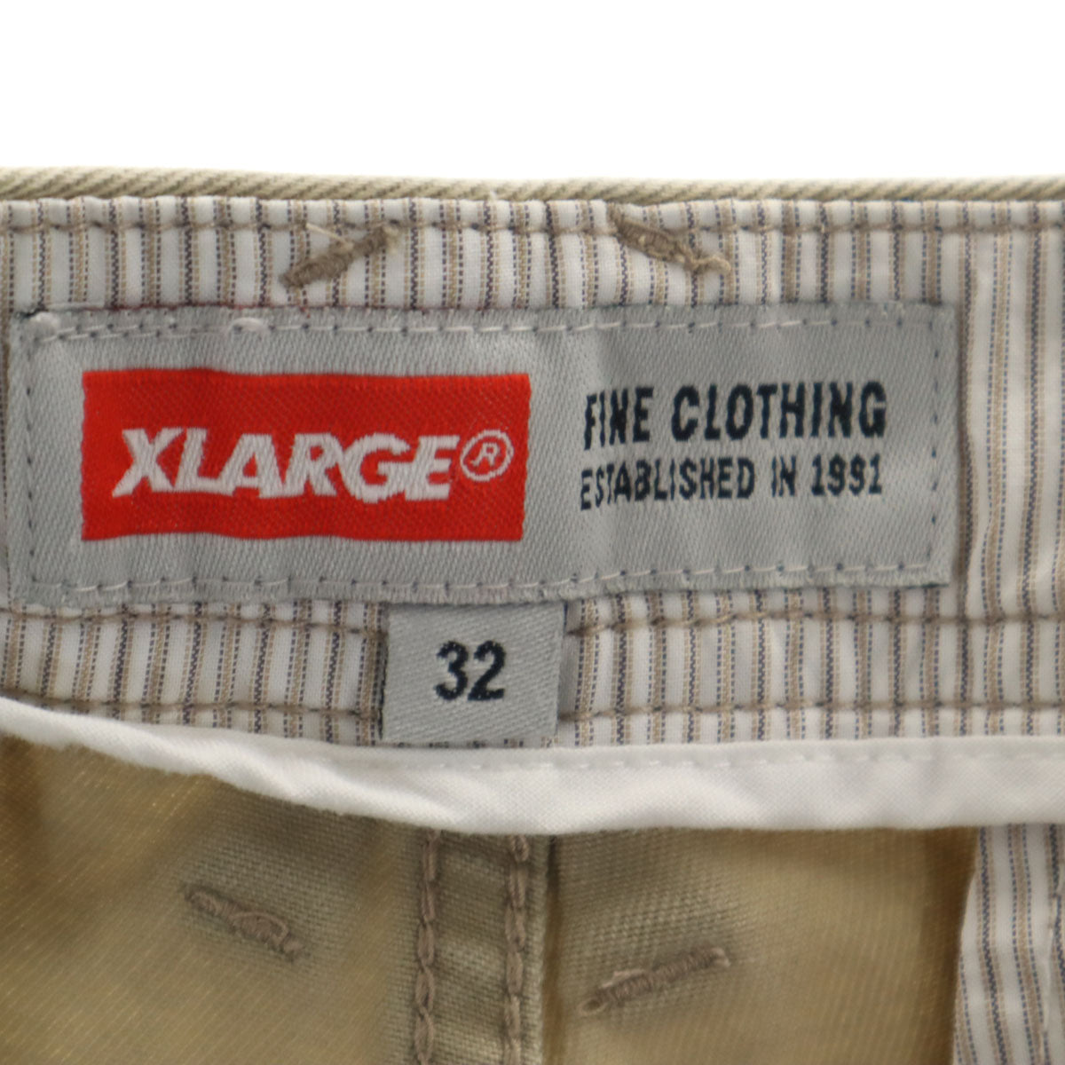 XLARGE エクストララージ ワークパンツ W32 ベージュ メンズ