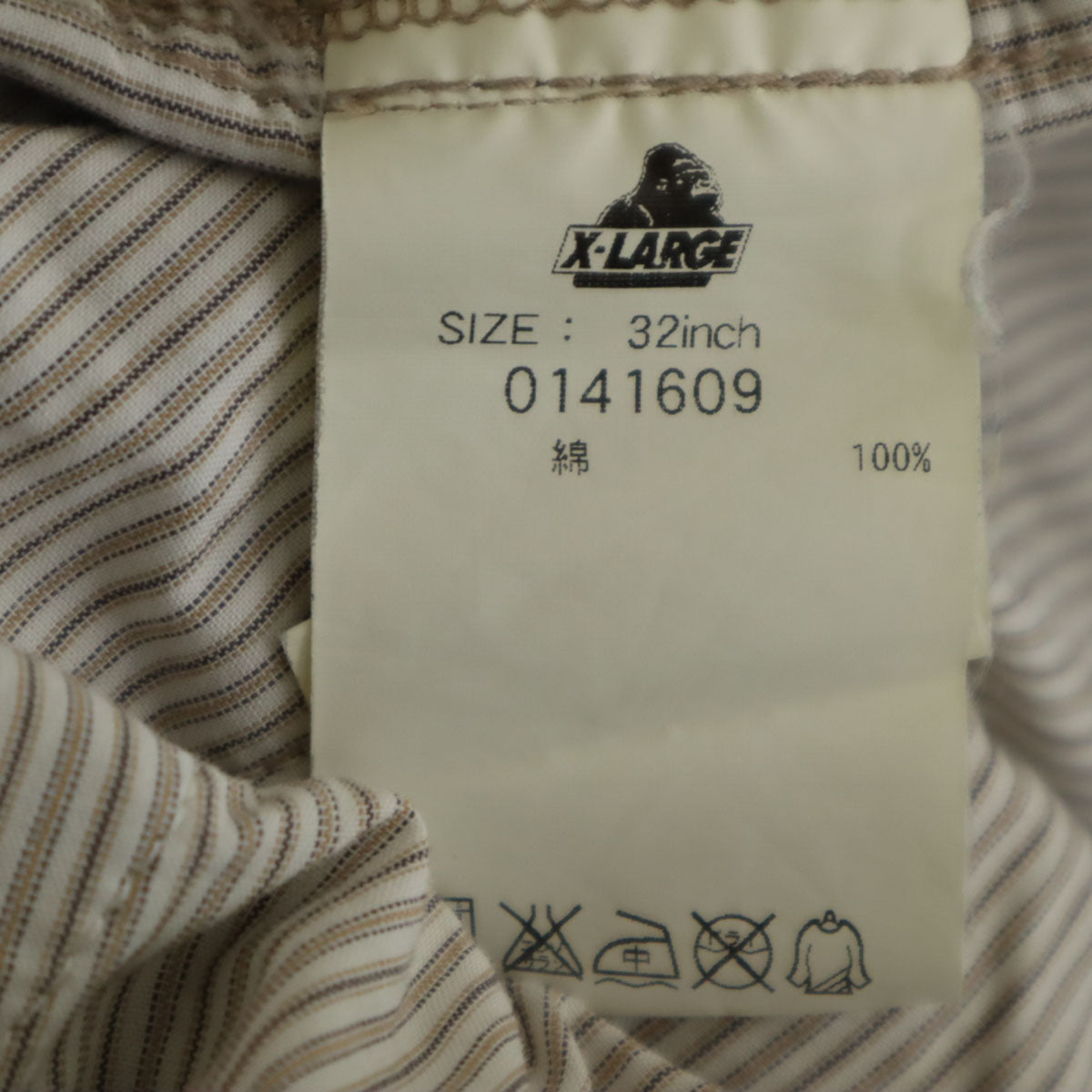 XLARGE エクストララージ ワークパンツ W32 ベージュ メンズ