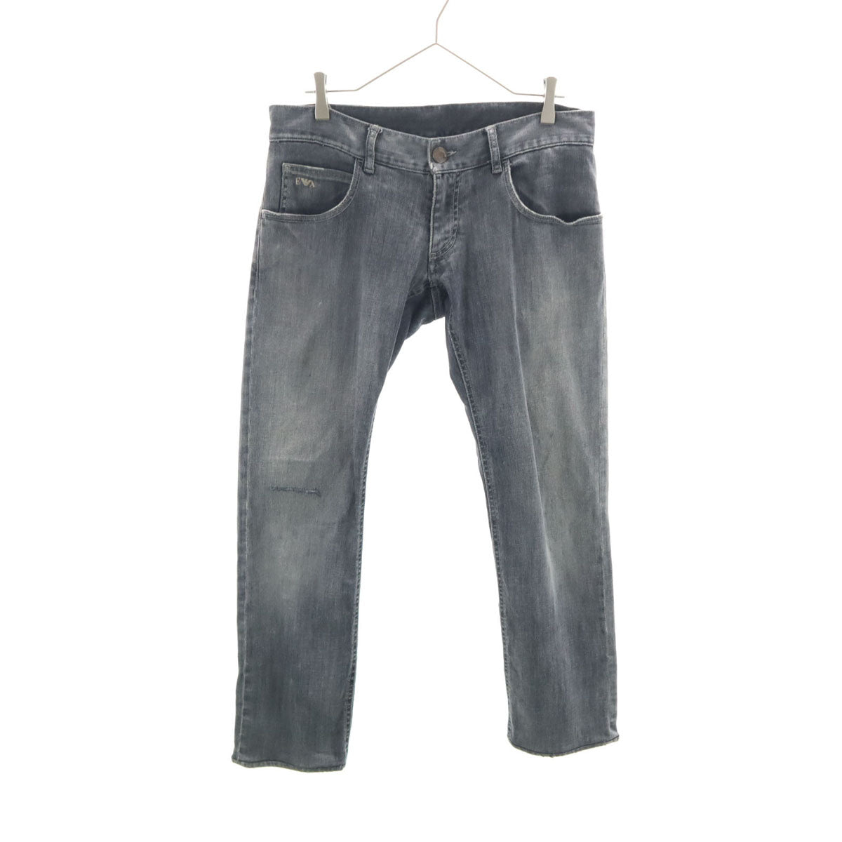 EMPORIO ARMANI JEANS エンポリオアルマーニジーンズ スリムデニムパンツ W31 グレー ジーンズ レディース