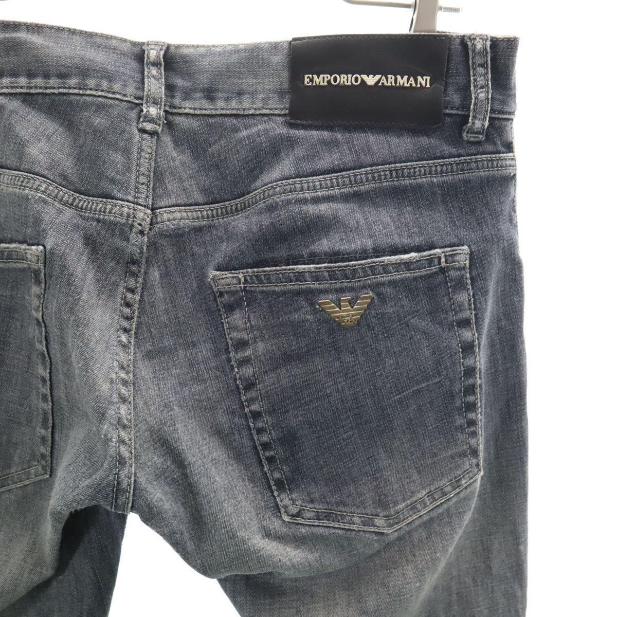 EMPORIO ARMANI JEANS エンポリオアルマーニジーンズ スリムデニムパンツ W31 グレー ジーンズ レディース