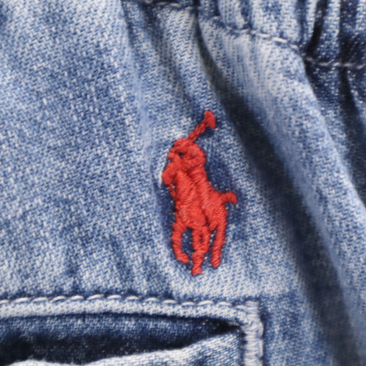 POLO RALPH LAUREN ポロラルフローレン イージー テーパードデニムパンツ M ウォッシュブルー ジーンズ メンズ