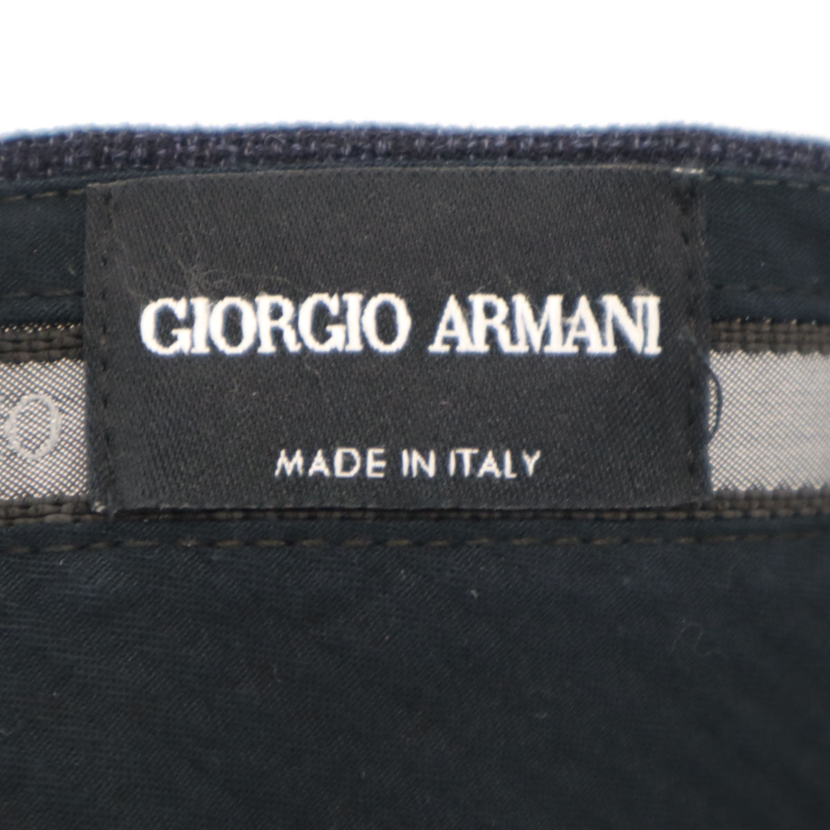 GIORGIO ARMANI ジョルジオアルマーニ イタリア製 スラックスパンツ 44 ネイビー メンズ