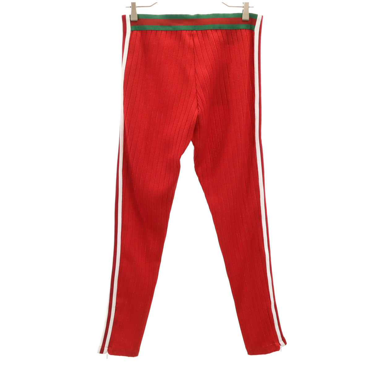美品 GUCCI グッチ adidas アディダス コラボ イタリア製 トラックパンツ M レッド メンズ