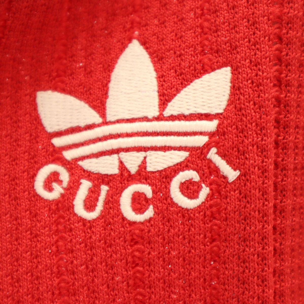 美品 GUCCI グッチ adidas アディダス コラボ イタリア製 トラックパンツ M レッド メンズ