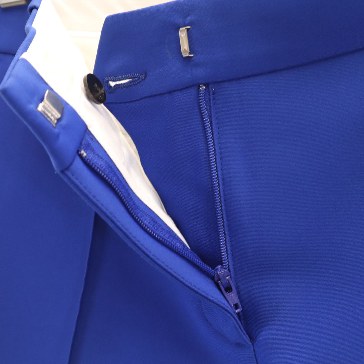 CELINE セリーヌ イタリア製 テーパードパンツ 34 ブルー レディース
