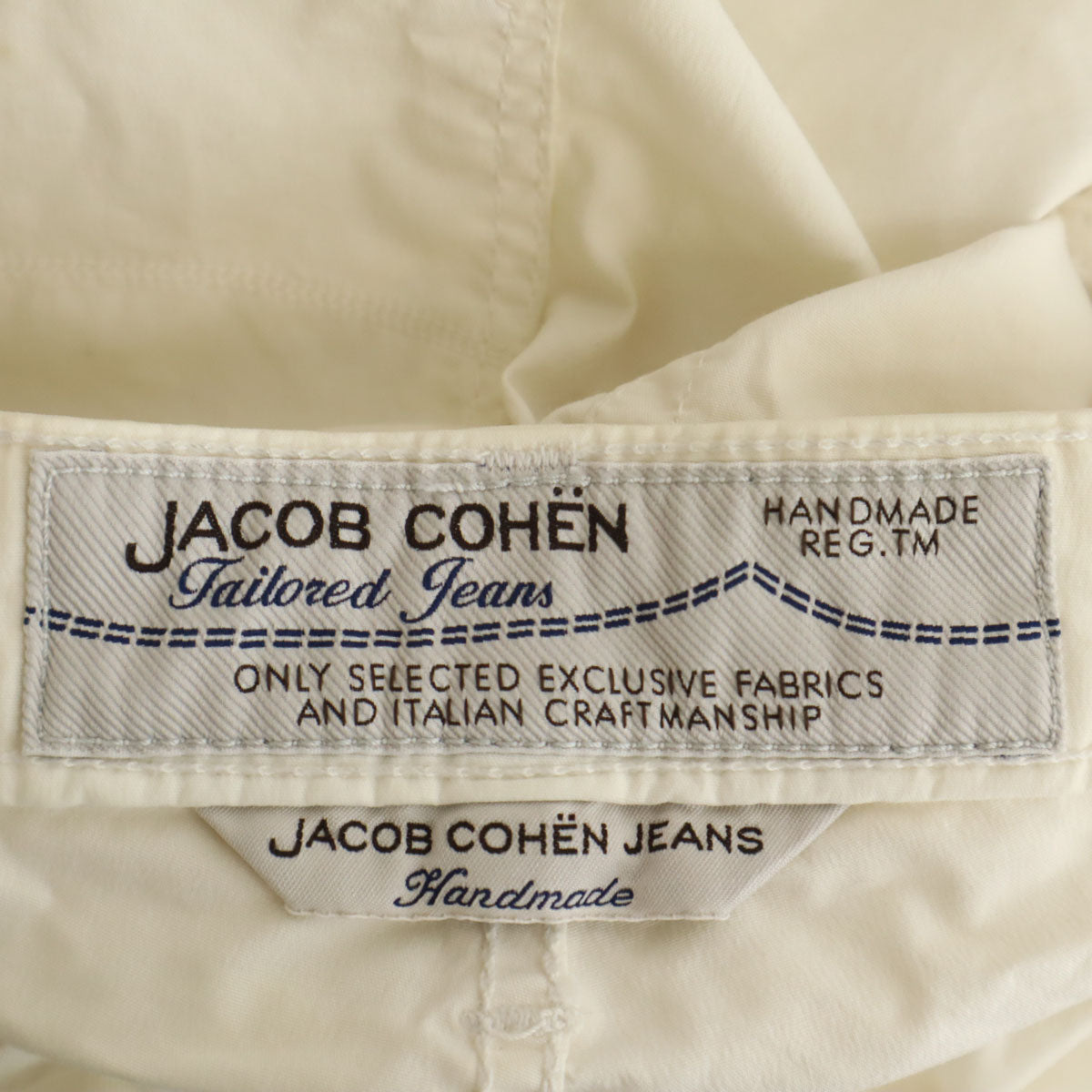 JACOB COHEN ヤコブコーエン イタリア製 スリムパンツ W30 オフホワイト レディース