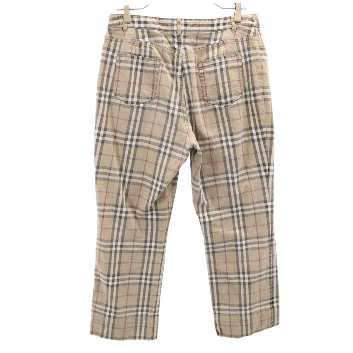 BURBERRY LONDON バーバリーロンドン ノバチェック柄 ロングパンツ 15 ベージュ 三陽商会 レディース