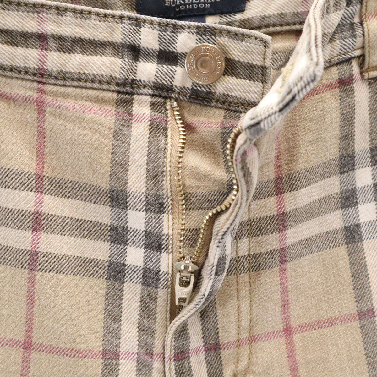 BURBERRY LONDON バーバリーロンドン ノバチェック柄 ロングパンツ 15 ベージュ 三陽商会 レディース