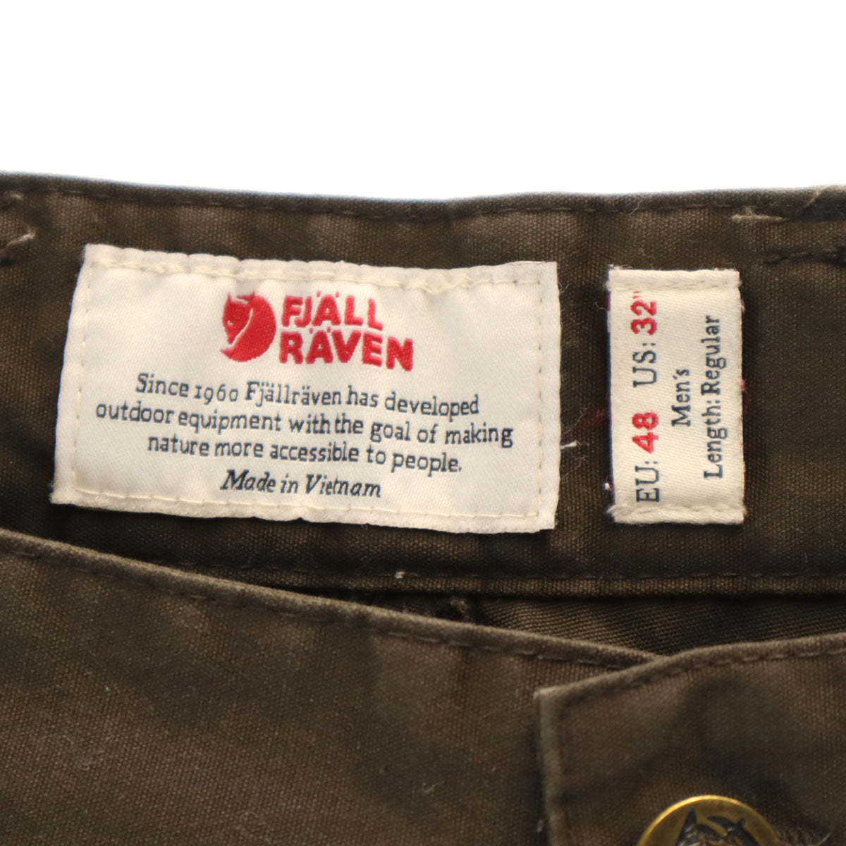 FJALLRAVEN フェールラーベン カーゴパンツ W32 ブラウン メンズ